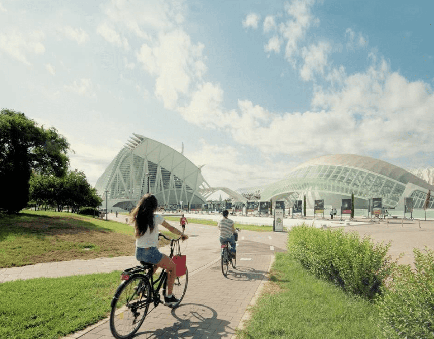 Tour in bicicletta fino alla spiaggia in coppia Valencia