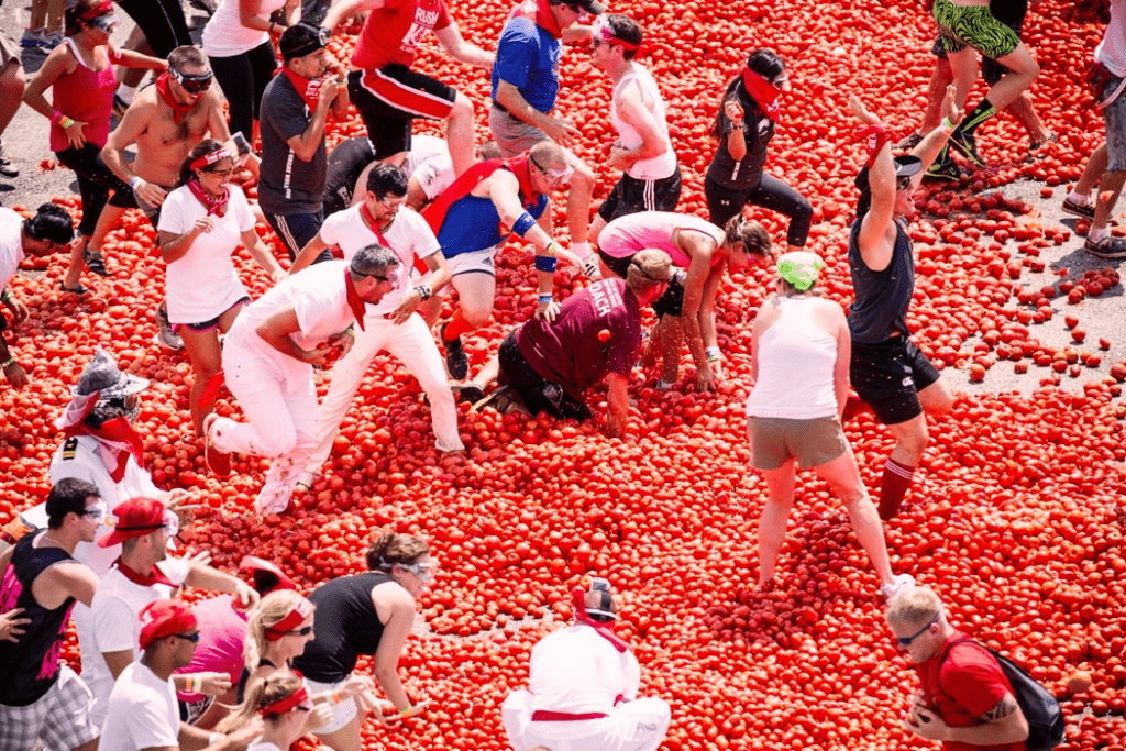 Tomatina de buñol, fiestas de valencia